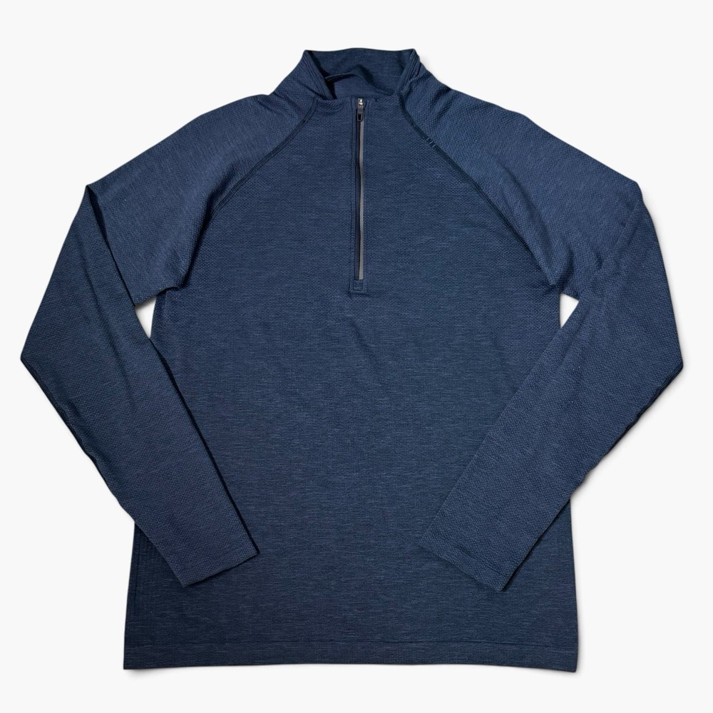 Lululemon Metal Vent Tech 1/2 Zip Pullover Size S Navy Blue Performance Golf